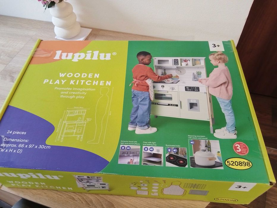 Bucatarie lemn copii lidl lupilu