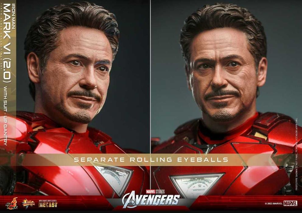 10+ грал на Hot Toys MMS688D53 Iron Man Mark VI 2.0 Diecast + Suit-Up Gantry 1/6 – Грал 10+