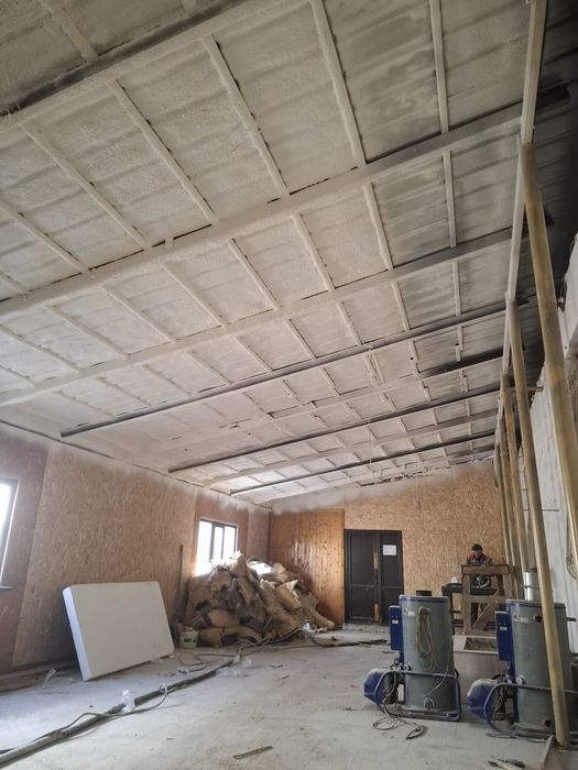 Утепление ппу мансард перекрытие стен ангар