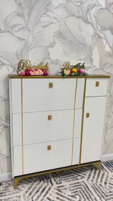 Узкий шкаф для обуви, Обувница в прихожую, этажерка, обувной шкаф Лофт