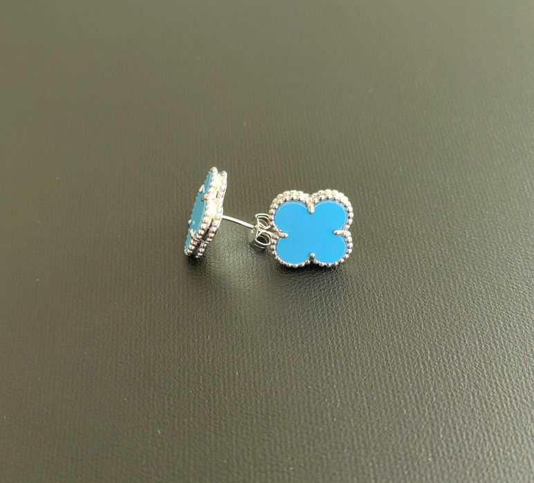 Червени дамски обеци Van Cleef & Arpels VCA Vintage Alhambra earrings