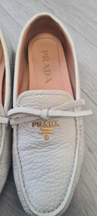 Mocasini piele naturala Prada