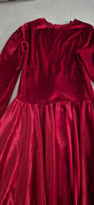 Rochie lungă catifea