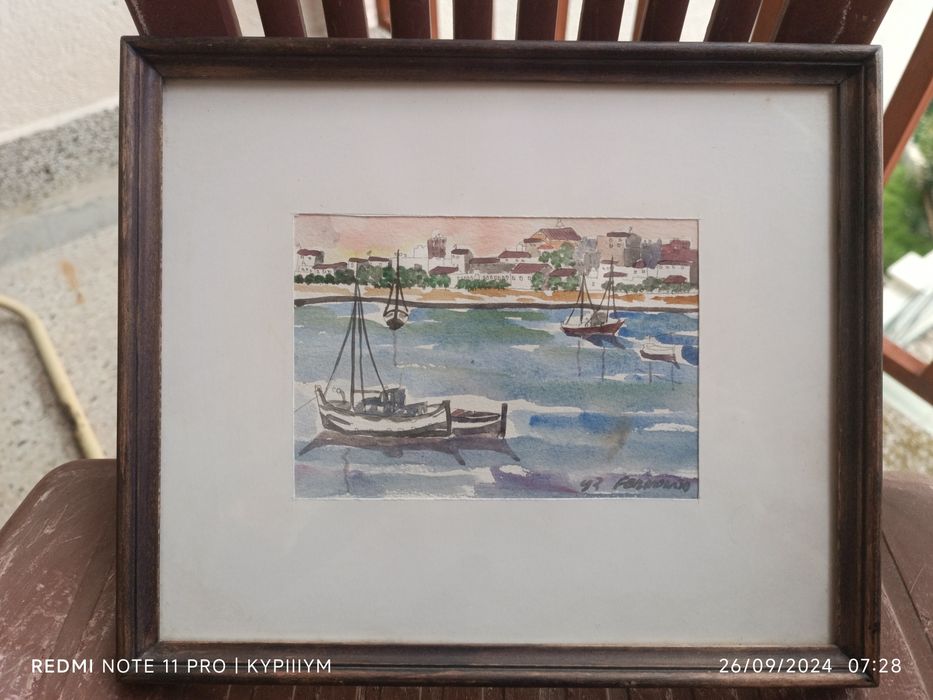 3 три малки картини от акварелни бои!