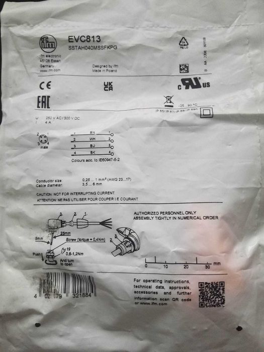 Converter IO-Link/2x4-20mA  &  Mufa Tata Demontabila