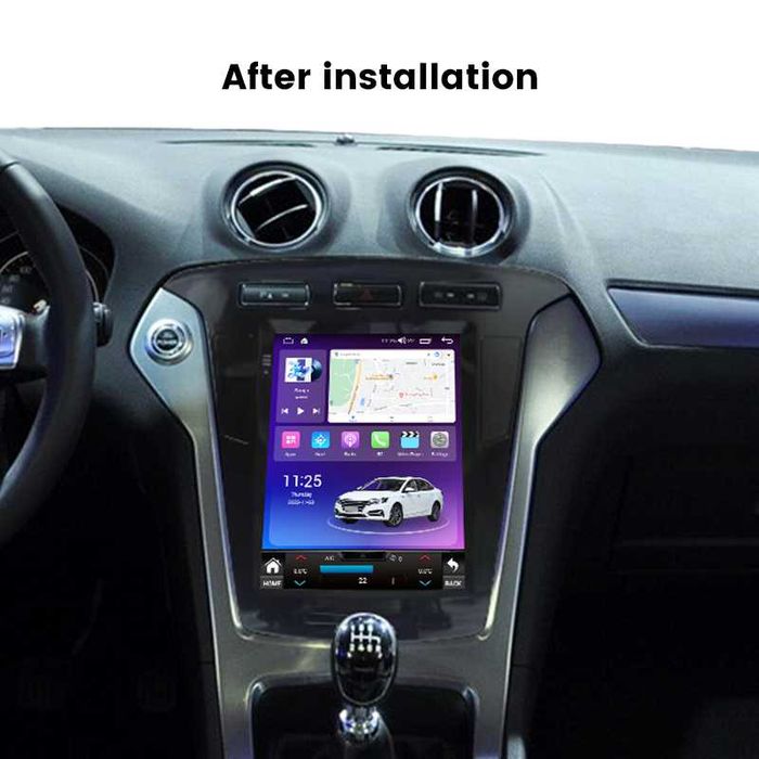 Navigatie Android TESLA Ford Mondeo 2011 -2014 1/6 Gb Ram Waze Carplay