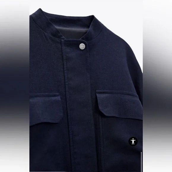 ZARA пролетен бомбър от лен р-р ХС