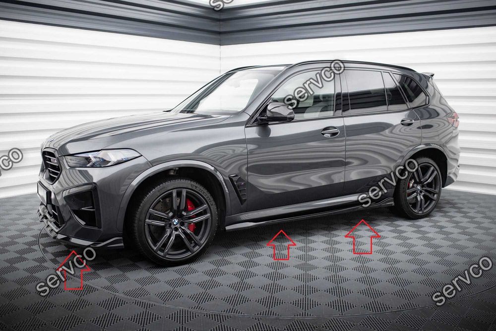 Pachet Set Splitter Exterior Lip Prelungiri Body kit tuning Bmw X5 M F95 Facelift 2023- v6 - Maxton Design