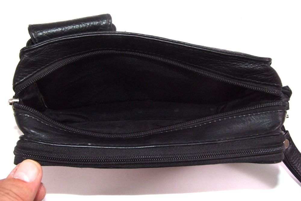 Borseta EAGLE, piele naturala 100%, multe compartimente, NOUA