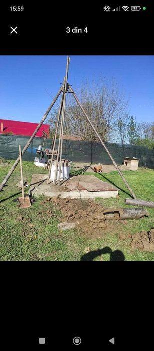 Foraje puțuri piloni