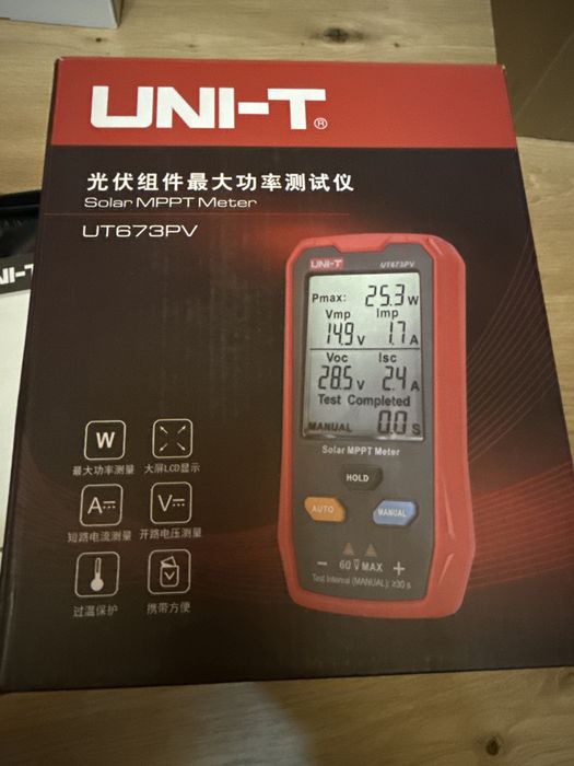 UNI-T UT673PV Tester Aparat Masurat Panouri Solare fotovoltaice MPPT PV Voltaj Curent Putere Open Box