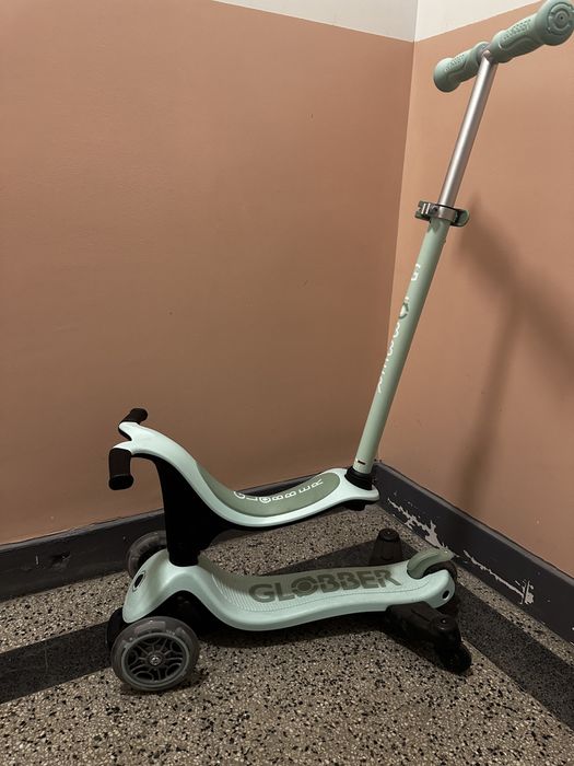 Тротинетка 4 в 1 Globber - Go Up Sporty Lights 360°, мента
