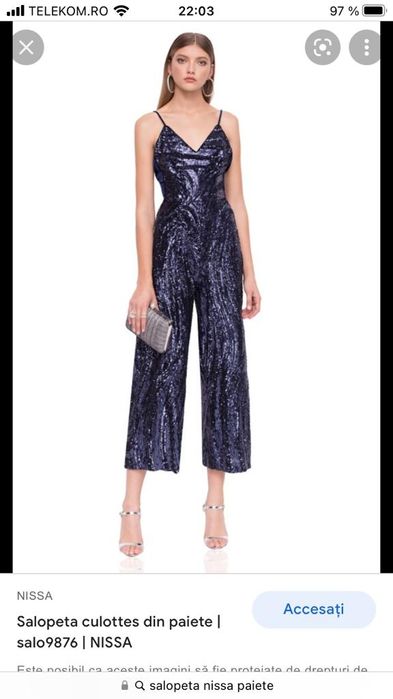 Salopeta Nissa bleumarin size 38