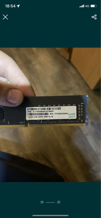 продам озу на 16 гб apacer