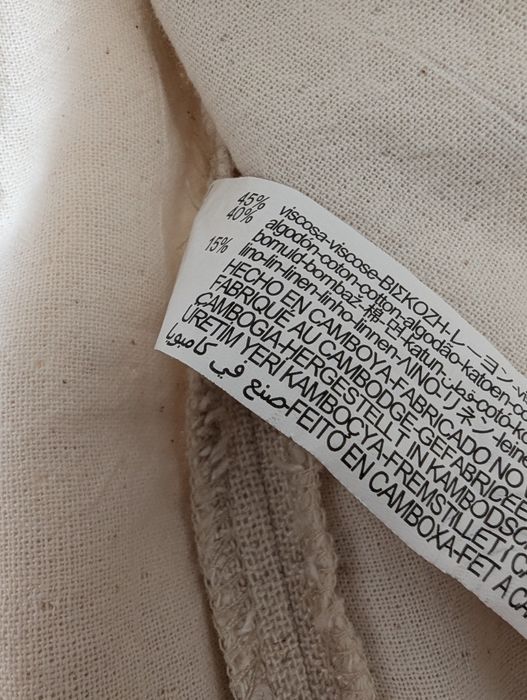 ZARA Sacou Oversized in, bumbac, vâscoză  L