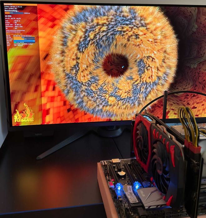 ТОП състояние Видео карта MSI GeForce GTX 1070 GAMING X 8G GDDR5