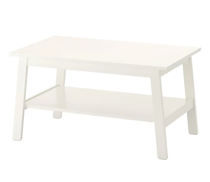 Журнальный стол, белый 90×55 см IKEA LUNNARP