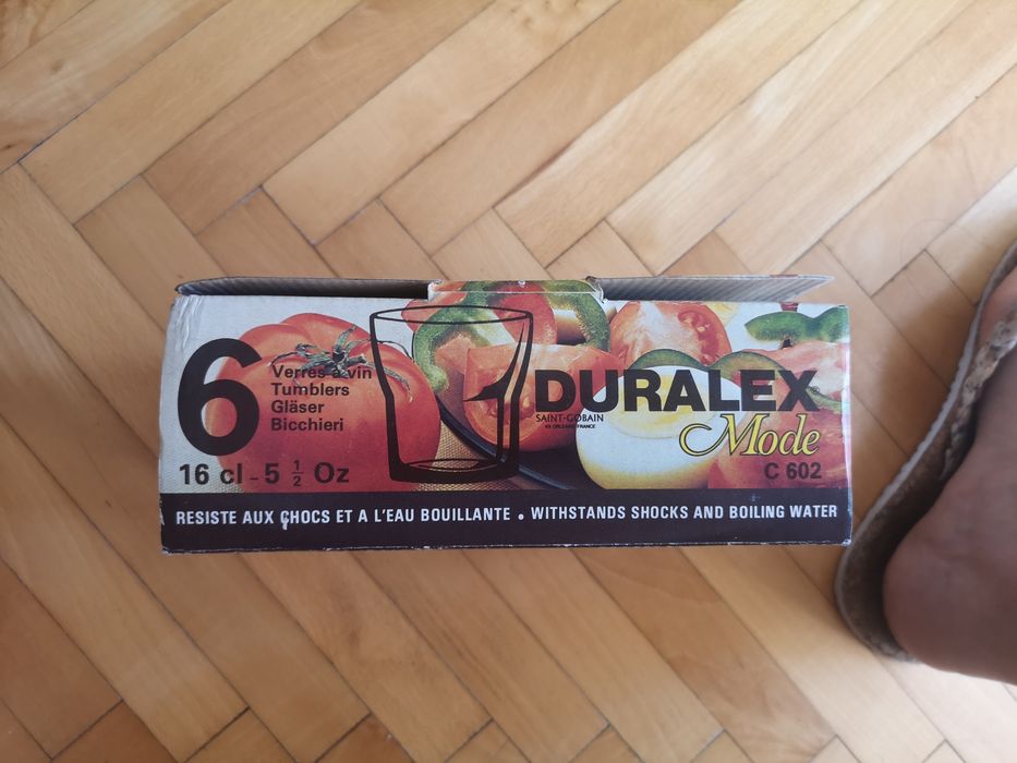Чаши Duralex стъкло от Saint Gobain, Франция