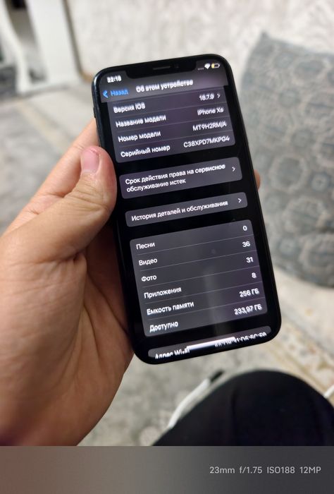 iPhone xs 256 gb