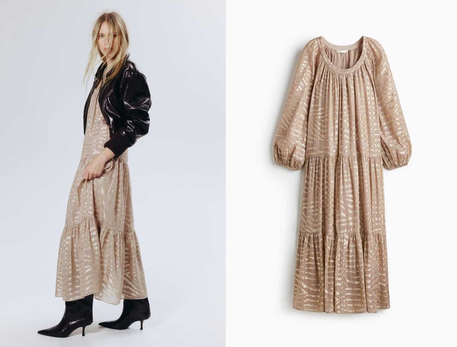 Новое платье из жаккардовой ткани H&M, размер L (50/56)