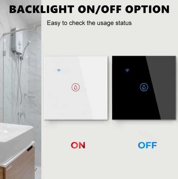 WiFi безжично управляем ключ за бойлер 4KW с приложение Tuya Smartlife