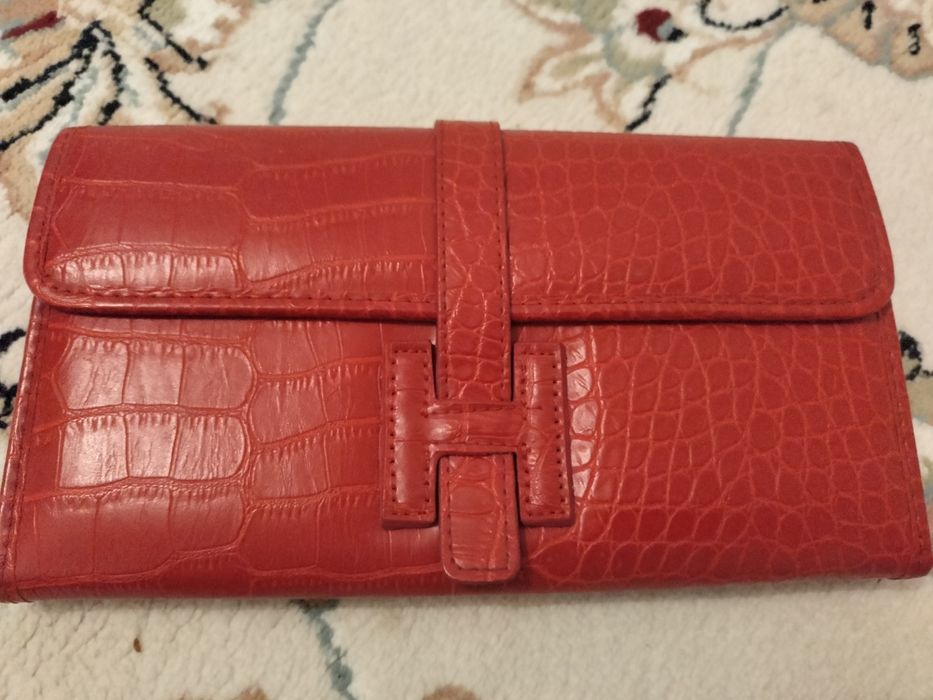 Клатч Hermes красный