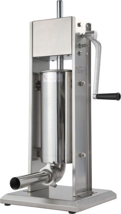 Aparat manual de umplut cârnați  capacitate 5 kg, 4 pâlnii, inox,