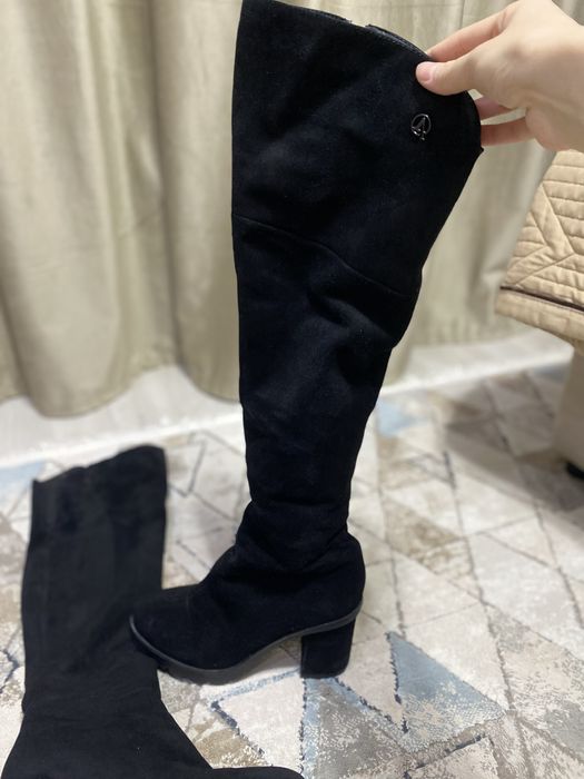 Зимние сапоги ботфорты