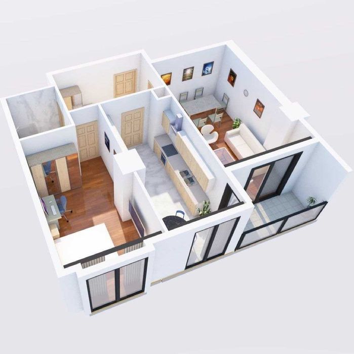 2-х комнатная в ЖК «Akay City» ID: 7226
