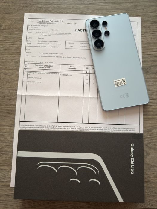 Vand Samsung s26 ultra ca nou