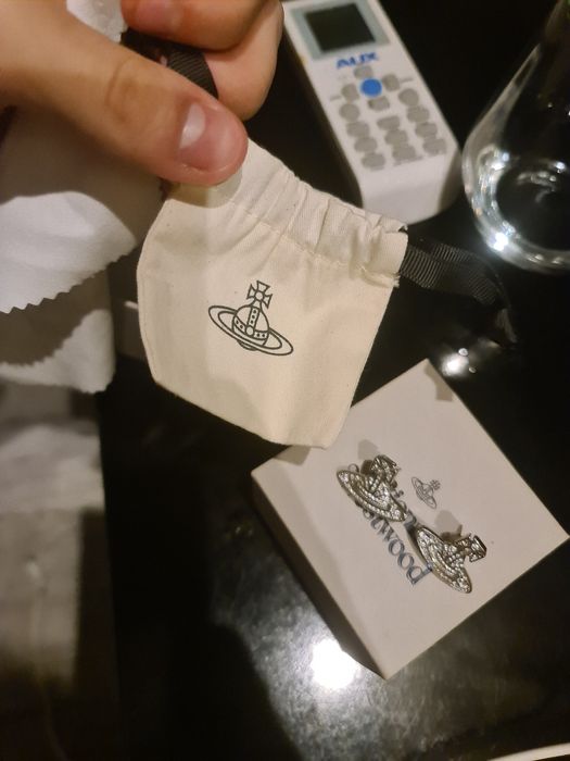 Cercei Vivienne Westwood crystal planet originali argint unisex