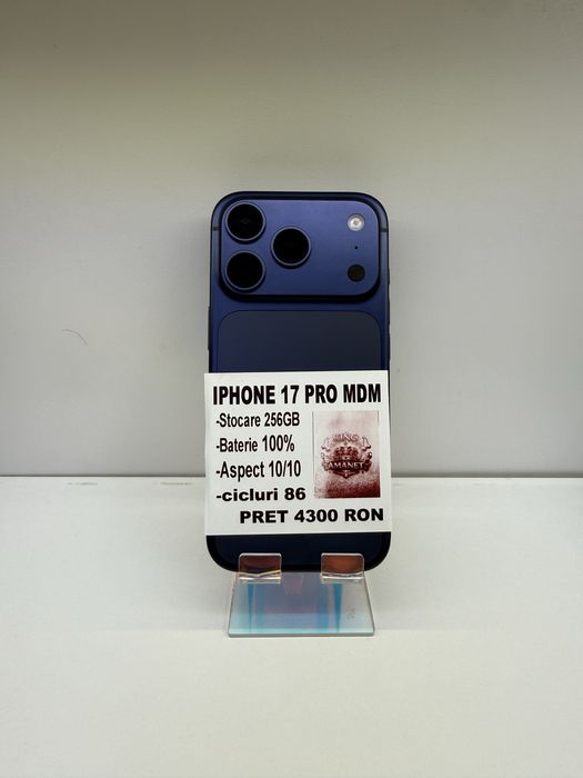 iPhone 17 PRO 256GB MDM impecabil Kingamanet