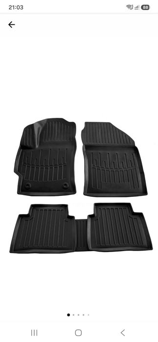 Set paravânturi HEKO + Covorașe cauciuc Toyota Corolla Sedan (2019-prezent)