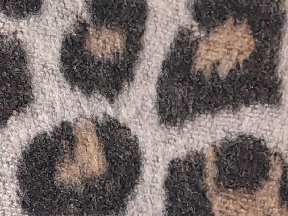 Palton modern cu design leopard nr.38 cu 4% lână + 3% lână în contrast