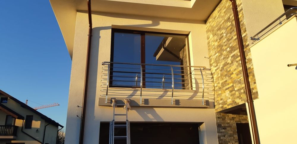 Balustrade inox si sticla