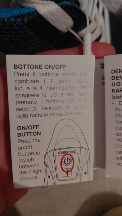 Pantofi noi pentru copii Geox Respira cu LED-uri, marimea 34