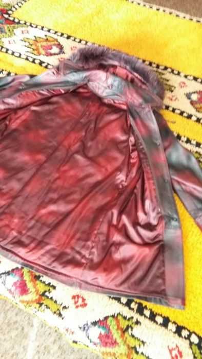 Кожено палто дамско