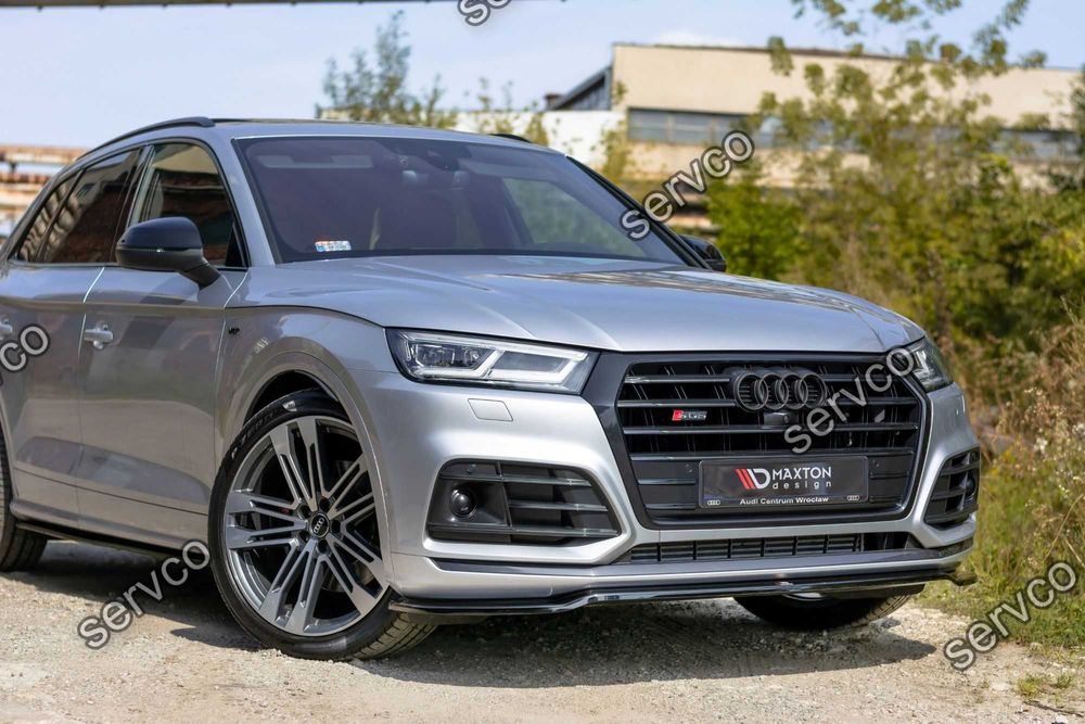 Prelungire bara fata Audi Q5 SQ5 S-Line 2017-2020 v1 - Maxton Design