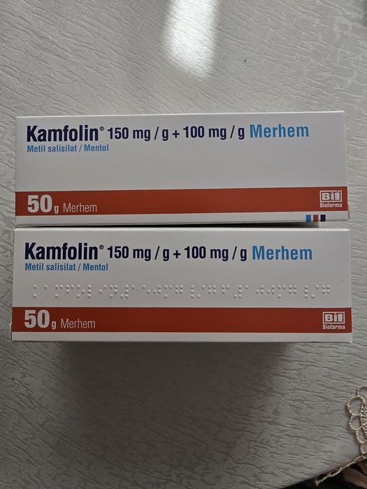 Kamfolin unguent antireumatic.Pret la  4 cutii.