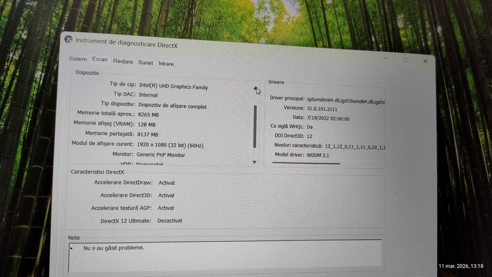 Laptop HP probook i5 Gen 8 16gb RAM ssd 256 hard 1 TB arată țiplă