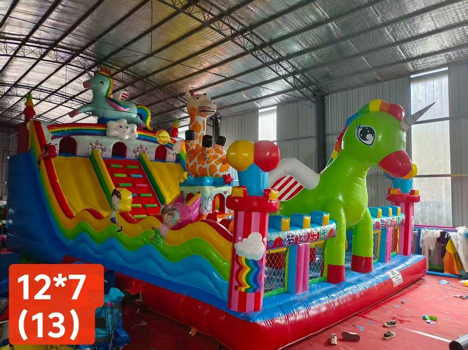 Детский площадка батут аттракцион