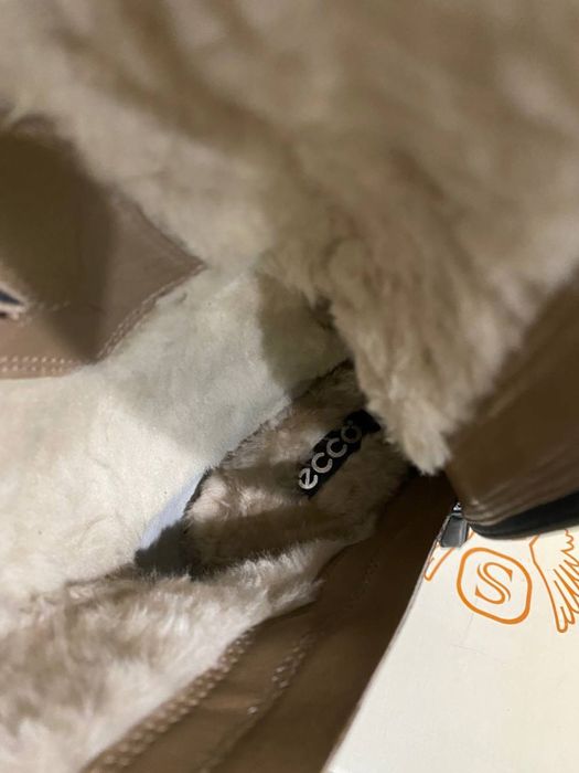 Сапоги зимние кожаннве ECCO