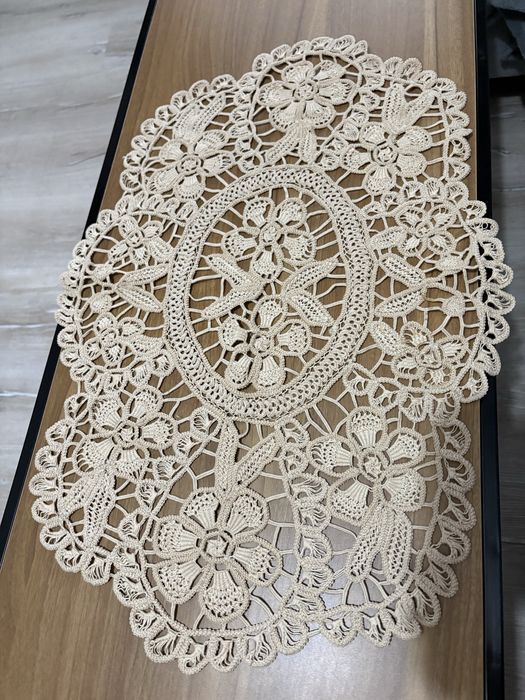 Macrame mileu alb cu bej