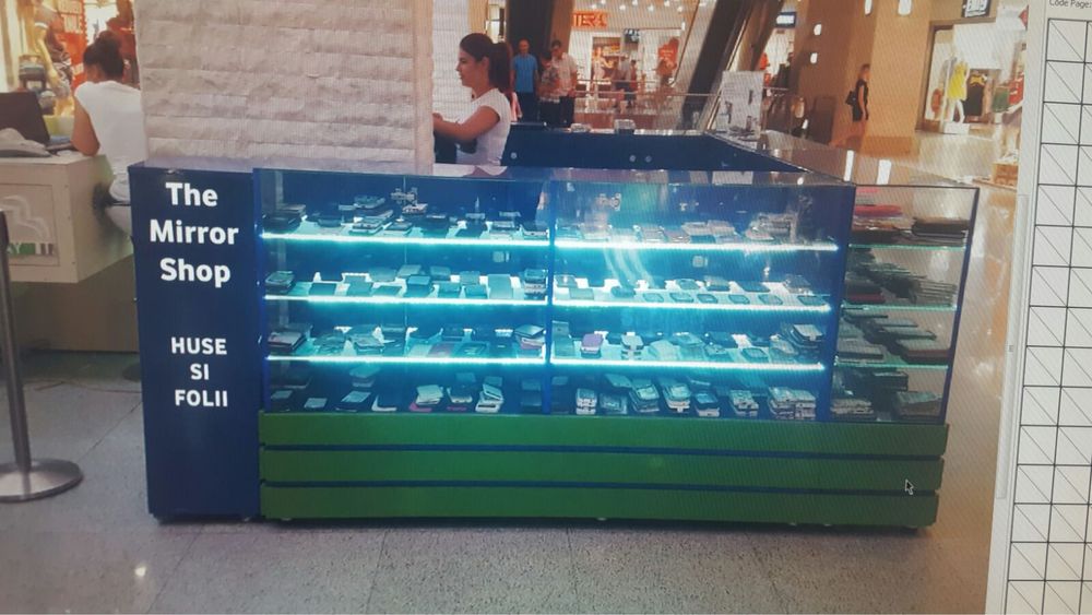 Stand comercial / insula geamuri securizate