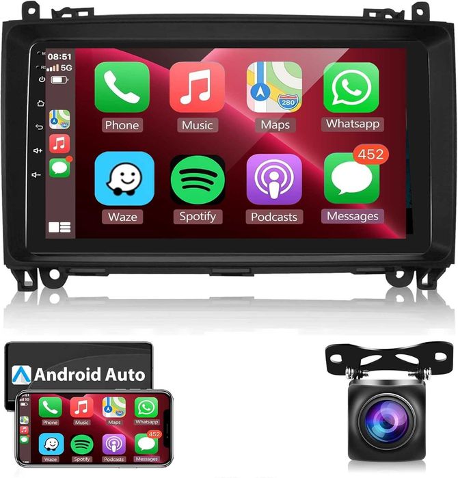 Мултимедия за Mercedes B200 W906 W639 Vito Viano W169 W245 Навигация