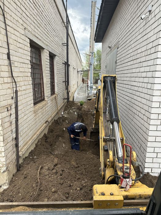 Услуги экскаватора погрузчика