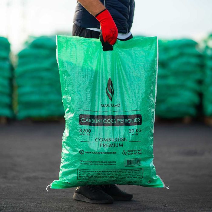 Cocs de petrol carbuni (cocs petrolier) saci 20 kg - inlocuire lemne
