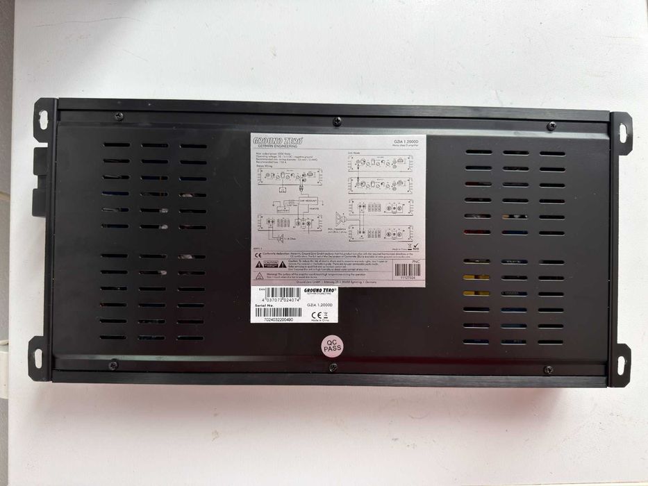 Amplificator auto Ground Zero Iridium GZIA 1.2000D