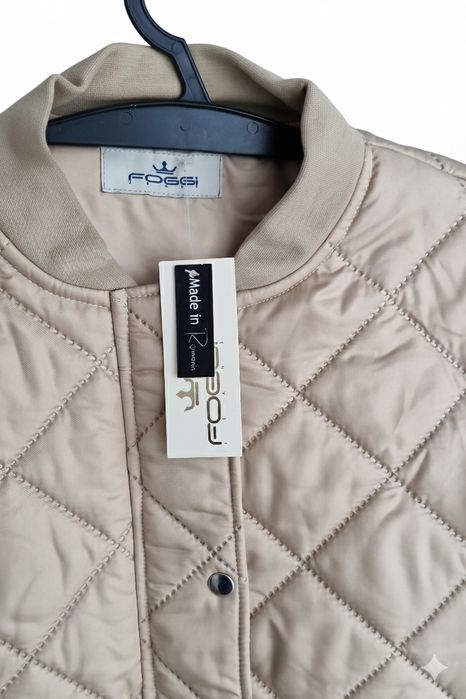 Geacă Matelată FOGGI Nouă cu Etichetă - Model Deosebit - Bej/Camel