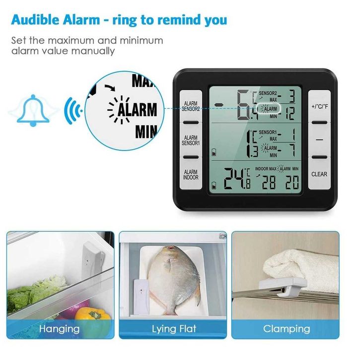 Termometru frigider Brifit, termometru digital